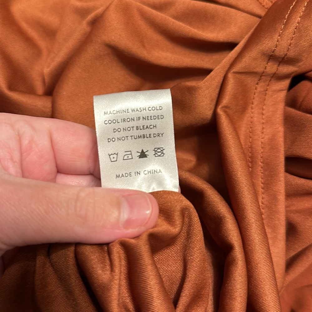 Baltic Born Amalfi Smocked Maxi Dress in Rust - Picture 8 of 12